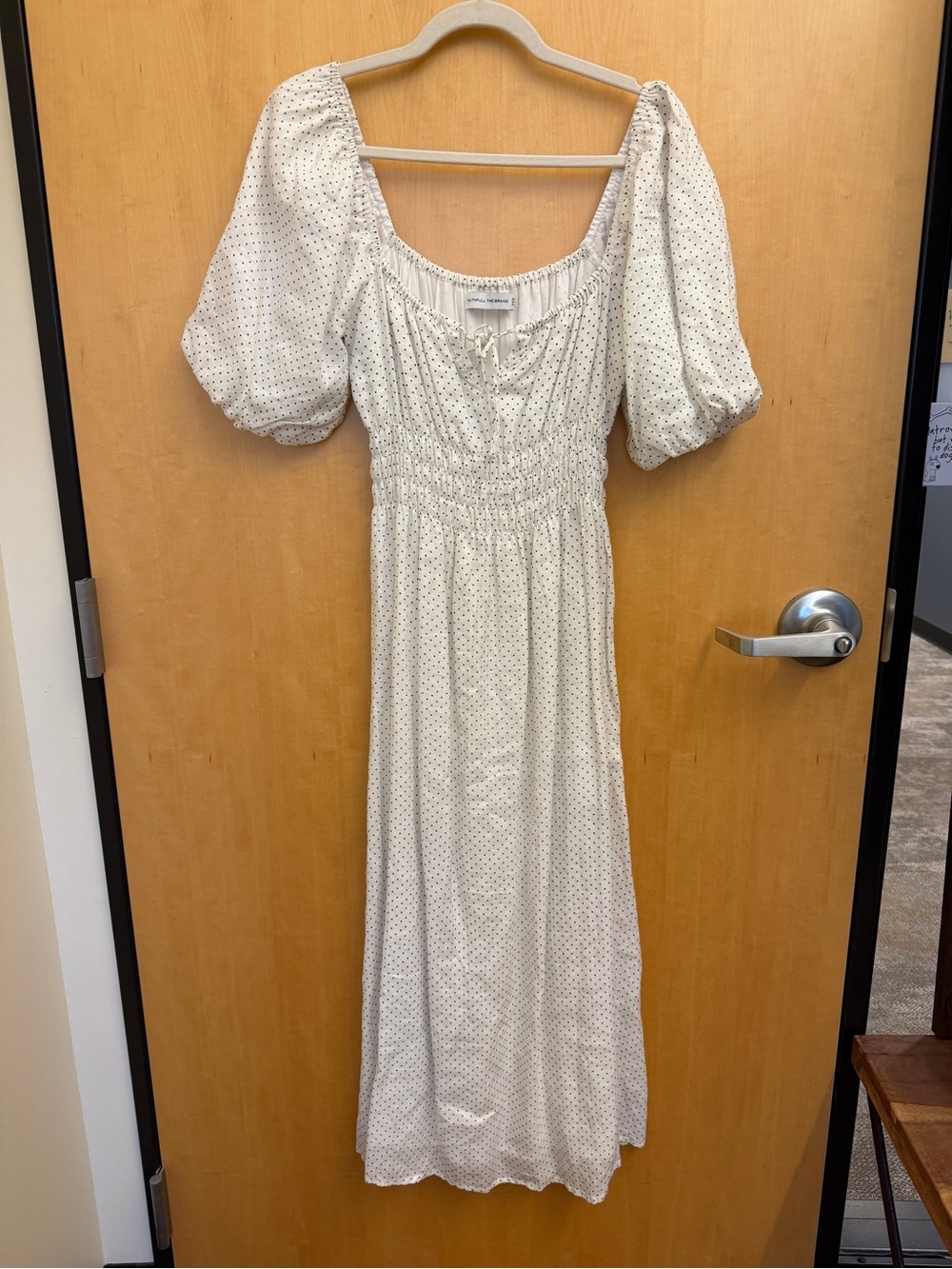 FAITHFULL THE BRAND
Maurelle Polka-Dot Print Linen Midi Dress size medium - Picture 4 of 10
